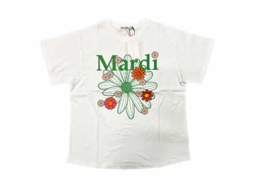 Mardi Mercredi FlowerMardi Blossom Tee White Green