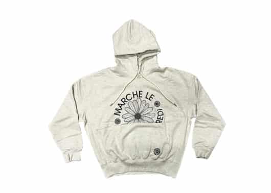 Mardi Mercredi Marche Emblem Hoodie Oatmeal Black