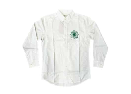 Mardi Mercredi Oxford Shirt White Green