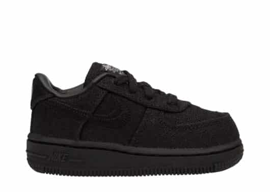 Nike Air Force 1 Low Stussy Black (TD) right view