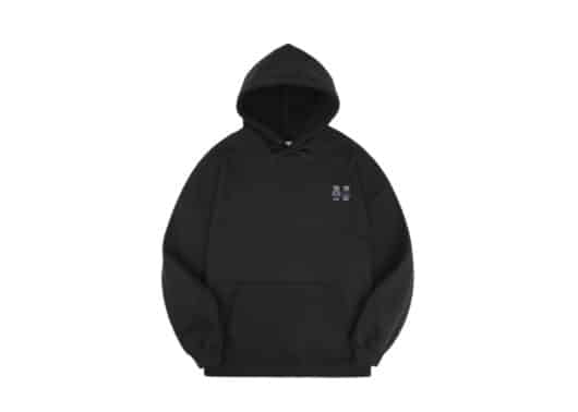 Ambler Rascal Bear Hoodie Black AHP1005 front view