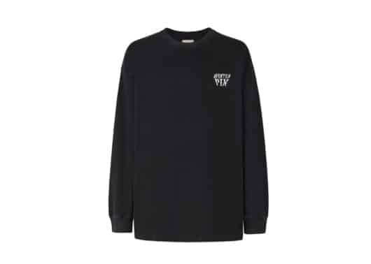 Aventen Pin Basic Logo LS Tee Black front view