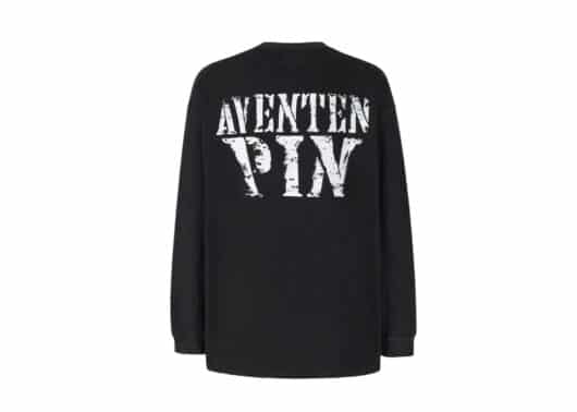 Aventen Pin Basic Logo LS Tee Black back view