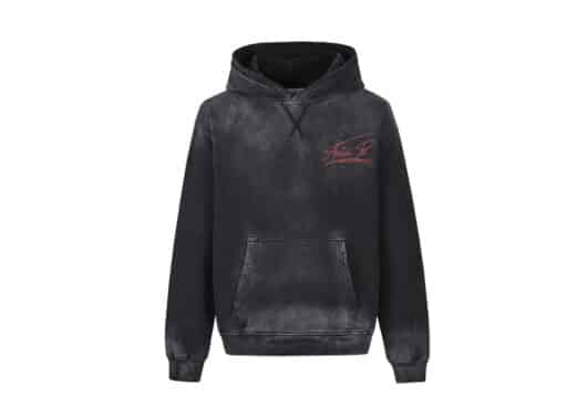 Aventen Pin Memo Print Hoodie Black - Image 2
