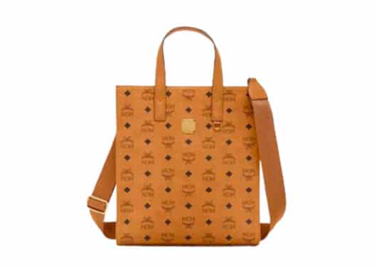 MCM Aren Small Tote Bag Brown