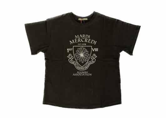 Mardi Mercredi Alumni Emblem Tee Black Ivory