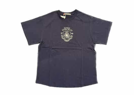Mardi Mercredi Alumni Small Emblem Tee Navy Ivory