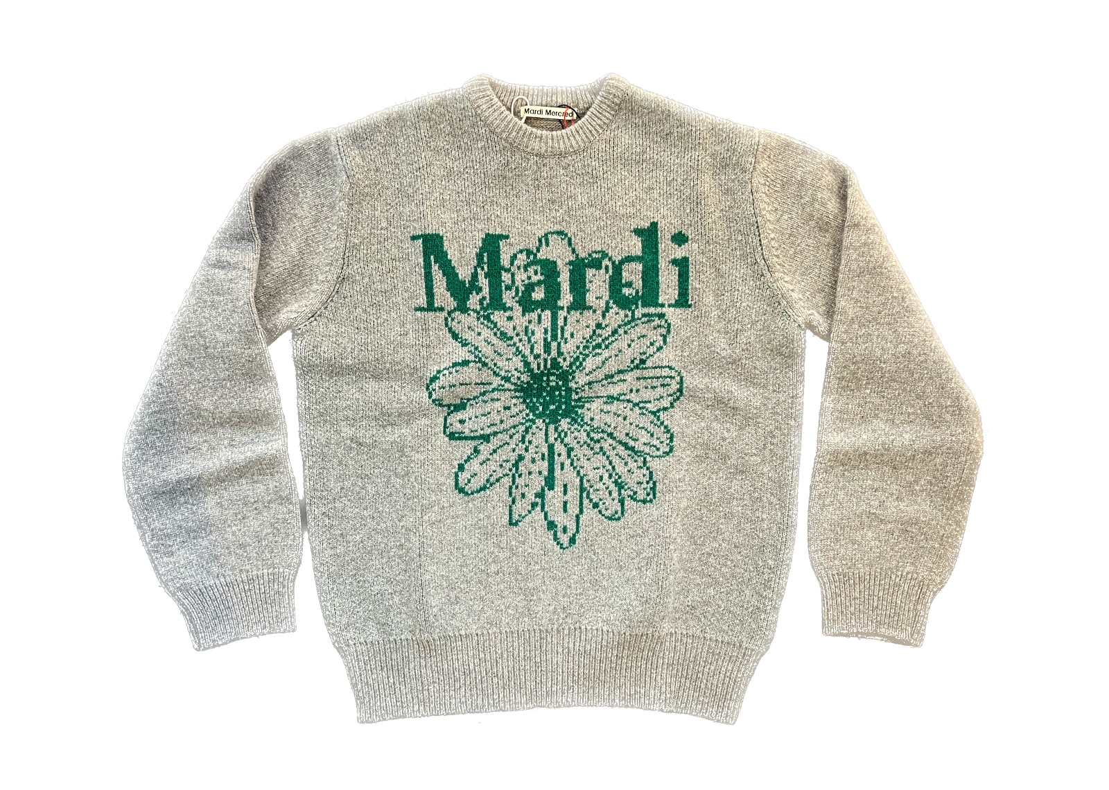 Buy Mardi Mercredi Cashmere Blended FlowerMardi Pullover Grey