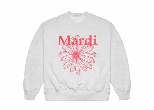 Mardi Mercredi FlowerMardi Crewneck Heather Coral