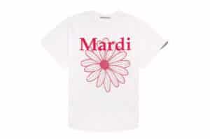 Mardi Mercredi FlowerMardi Tee White Violet