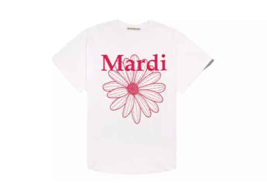 Mardi Mercredi FlowerMardi Tee White Violet
