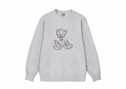 Marithe Francois Girbaud Doodle Bear Crewneck Oatmeal Brown