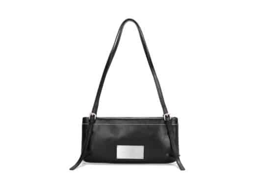 Matin Kim Vintage Leather Square Mini Bag Black BG049