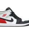 Air Jordan 1 Mid SE Red Black Toe