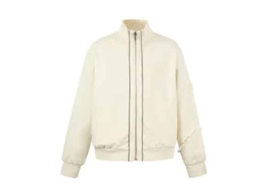 Aventen Pin Broken Cuff Coat Cream White