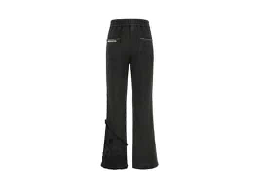 Aventen Pin Broken Cuff Jeans Black - Image 2