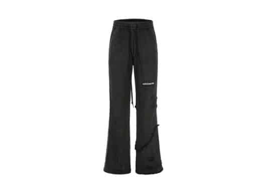 Aventen Pin Broken Cuff Jeans Black