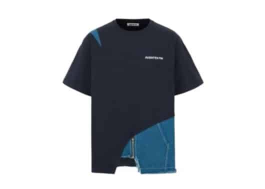 Aventen Pin Denim Bottom Tee Navy