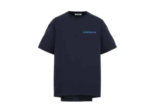 Aventen Pin Double Zip Tee Navy