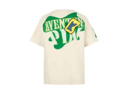 Aventen Pin Hollow Patch Tee White - Image 2