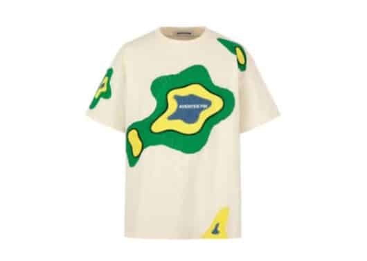 Aventen Pin Hollow Patch Tee White