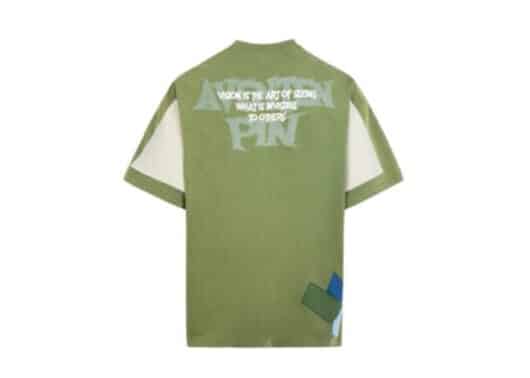 Aventen Pin Logo Patch Tee Green - Image 2