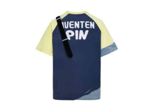 Aventen Pin Shoulder Belt Tee Blue - Image 2