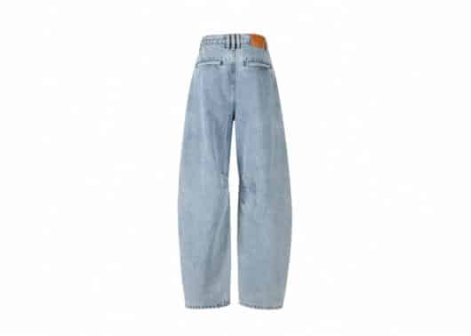 Aventen Pin Signature Logo Pockets Faded Jeans Blue - Image 2