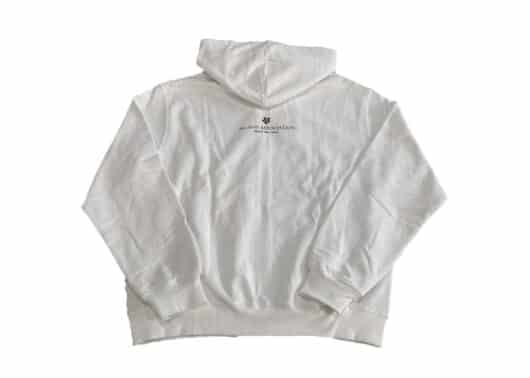 Mardi Mercredi Alumni Classique Zip Up Hoodie White Black