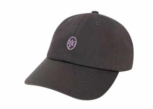 Marithe Francois Girbaud Circle Logo Embroidery Cap Charcoal