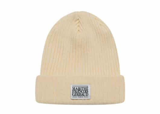 Marithe Francois Girbaud Classic Logo Beanie Beige