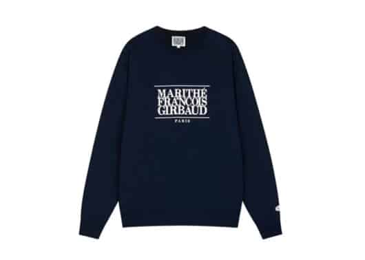 Marithe Francois Girbaud Classic Logo Crewneck Navy