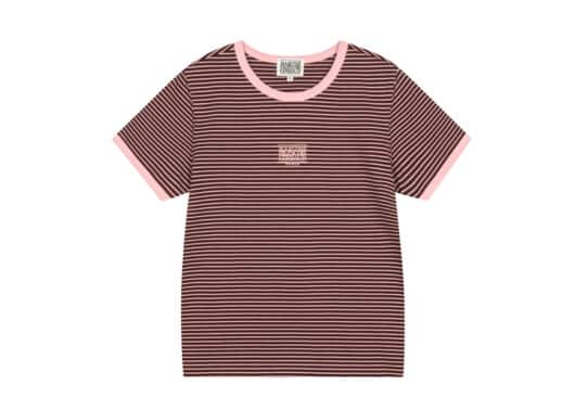 Marithe Francois Girbaud Classic Logo Ringer Tee Pink (W)
