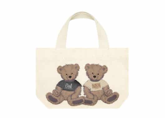 Marithe Francois Girbaud Girl x MFG Twin Bear Mini Tote Natural