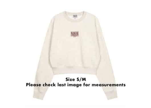 Marithe Francois Girbaud New Classic Logo Crewneck Oatmeal - Image 2