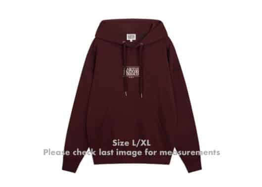 Marithe Francois Girbaud New Classic Logo Hoodie Burgundy