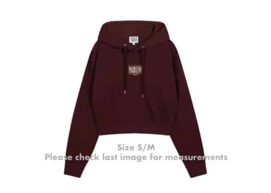 Marithe Francois Girbaud New Classic Logo Hoodie Burgundy - Image 2
