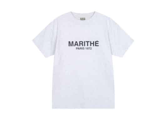 Marithe Francois Girbaud Regular Logo Tee Light Heather Gray