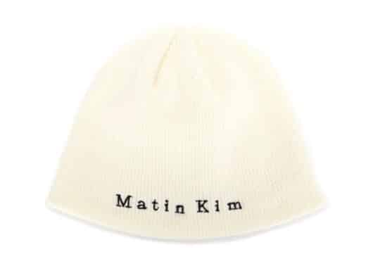 Matin Kim Classic Beanie White HT023
