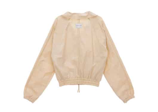 Matin Kim Curvy Crop Bomber Jumper Beige JP016 - Image 2