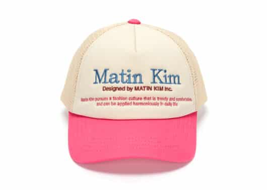 Matin Kim Heritage Trucker Ball Cap Pink HT008