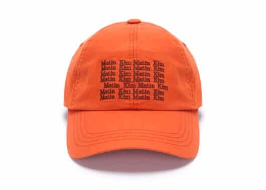 Matin Kim Lettering Ball Cap Orange HT007