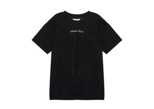 Matin Kim Logo Shirring Tee Black TS038