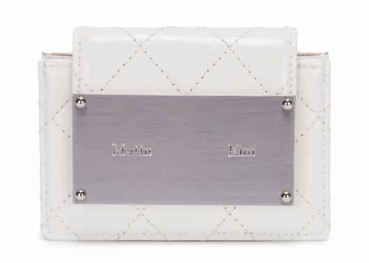 Matin Kim Quilting Accordion Wallet White WL005