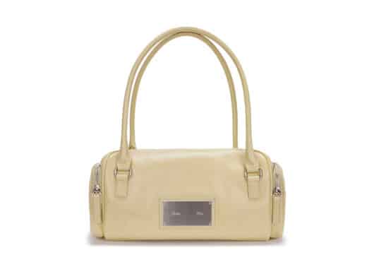 Matin Kim Vintage Leather Boston Bag Olive BG060