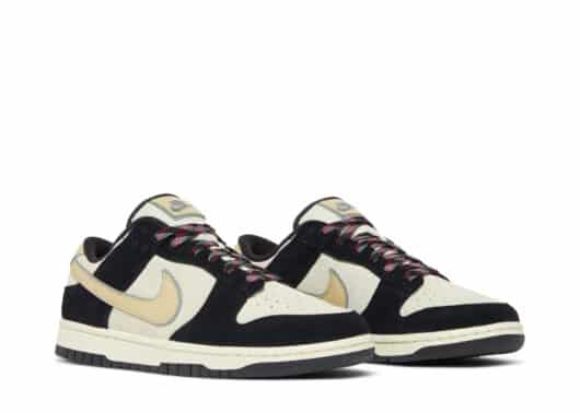 Nike Dunk Low LX Black Suede Team Gold (W)