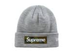 Buy Supreme New Era Box Logo Beanie (FW23) Heather Grey