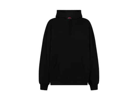 Supreme Satin Appliqué Hooded Sweatshirt (FW23) Black - Image 2