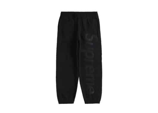 Supreme Satin Appliqué Sweatpant (FW23) Black