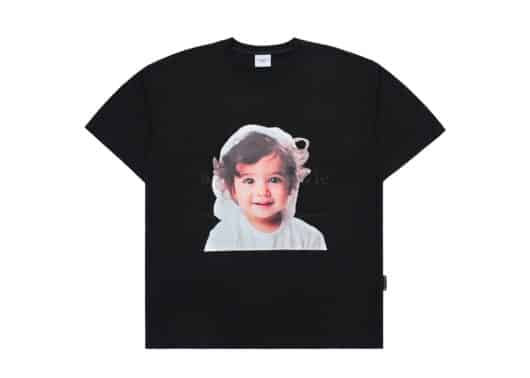 ADLV Baby Face Wave Hair Tee Black